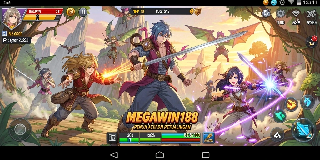 Tampilan menarik dari gameplay MEGAWIN188 yang penuh aksi.
