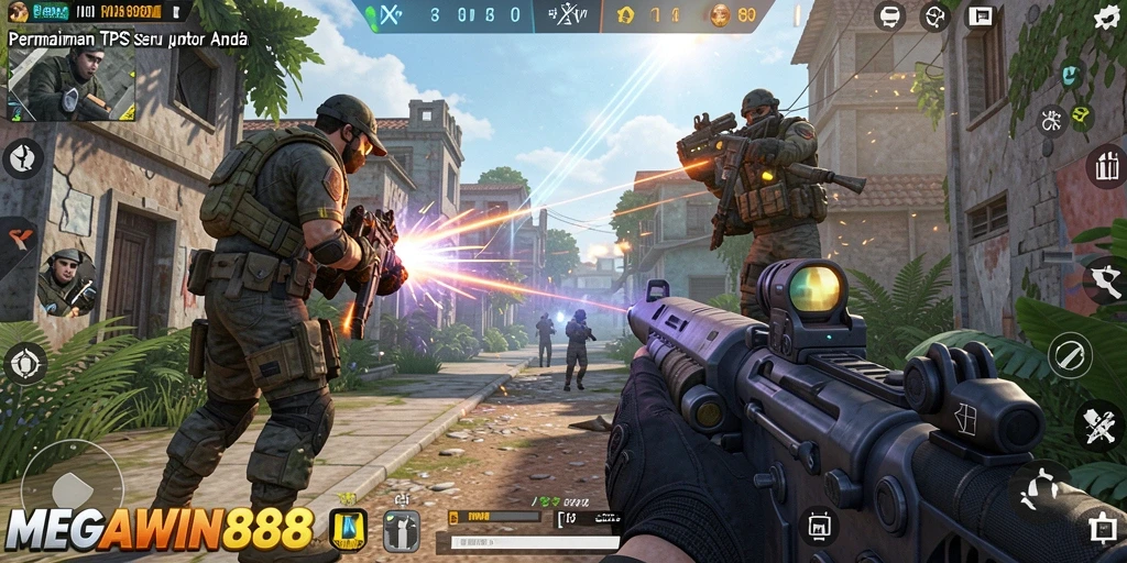 Tampilan aksi seru dalam gameplay MEGAWIN888 yang mendebarkan.