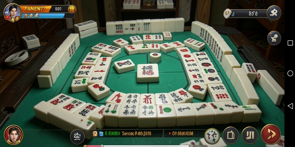 Tampilan gameplay seru di PANEN77, permainan Mahjong yang menarik.