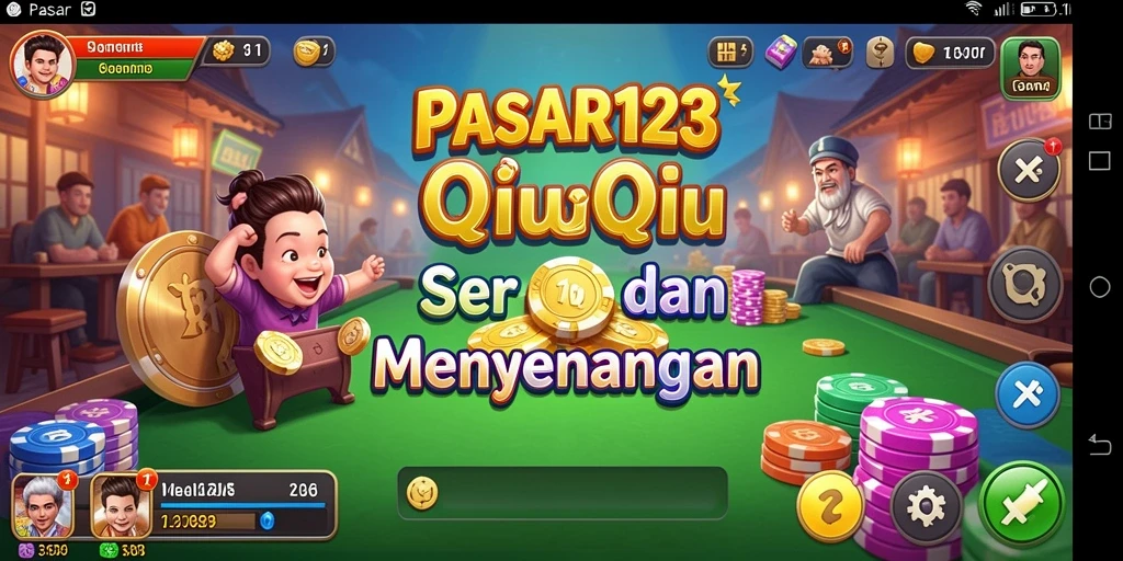 Gameplay seru QiuQiu di PASAR123 yang menantang dan menyenangkan.