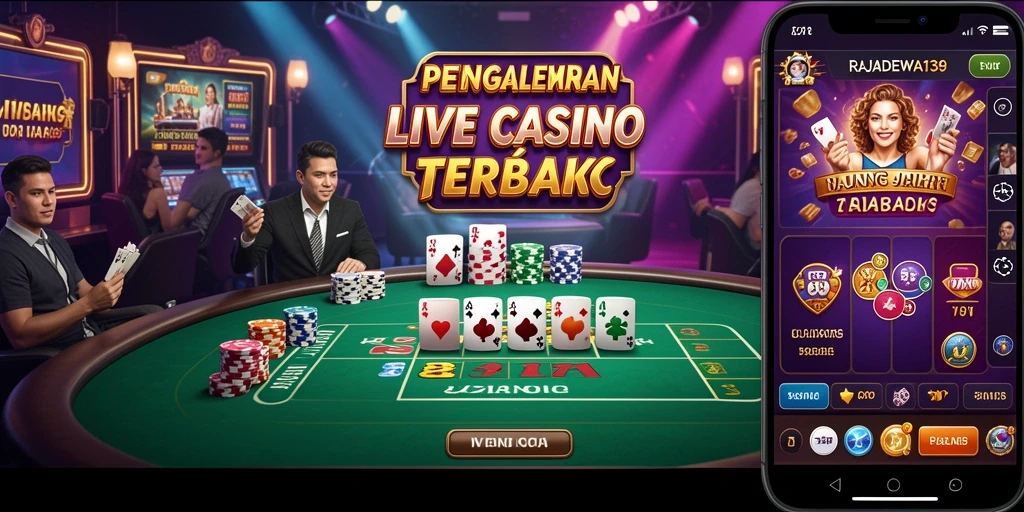 Tampilan gameplay Live Casino yang menawan dan interaktif.