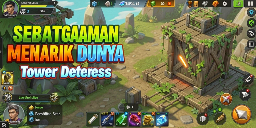 Tangkapan layar menunjukkan aksi seru di Tower Defense.