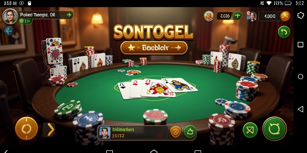 Tampilan menarik dari permainan Poker di SONTOGEL dengan suasana kompetitif.