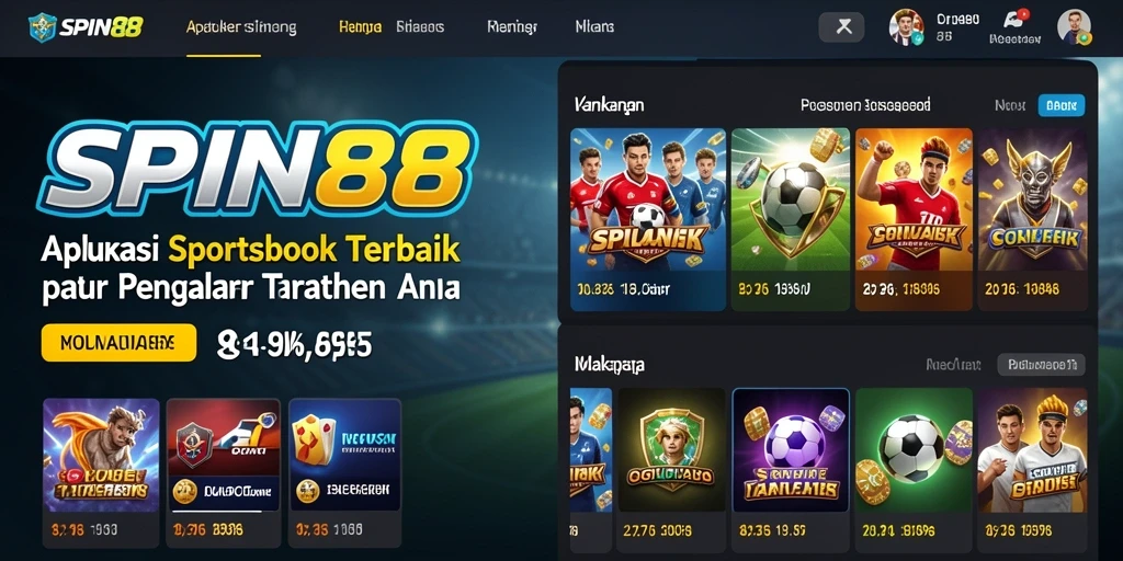 Tampilan gameplay Sportsbook yang menarik dan interaktif.