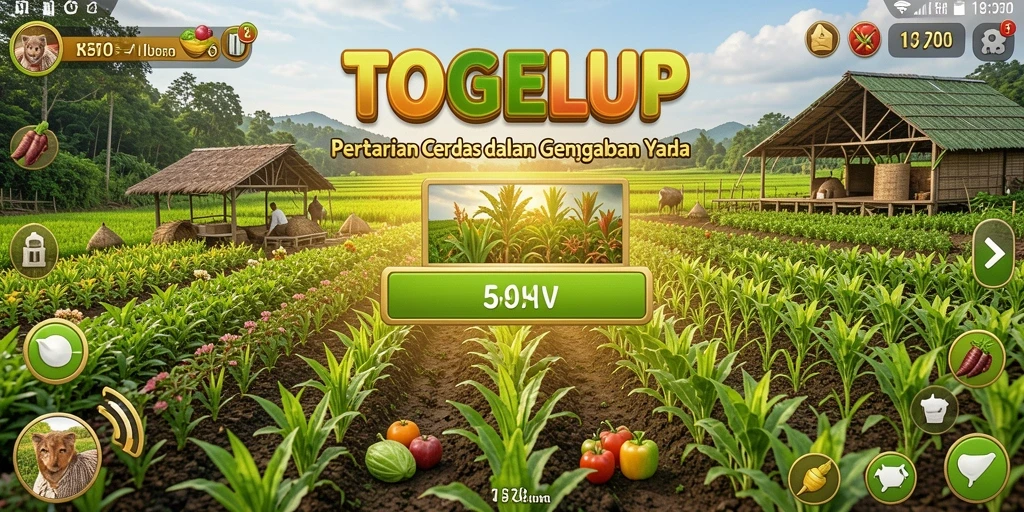 Tampilan menarik dari gameplay unggulan TOGELUP yang menunjukkan aktivitas bertani.