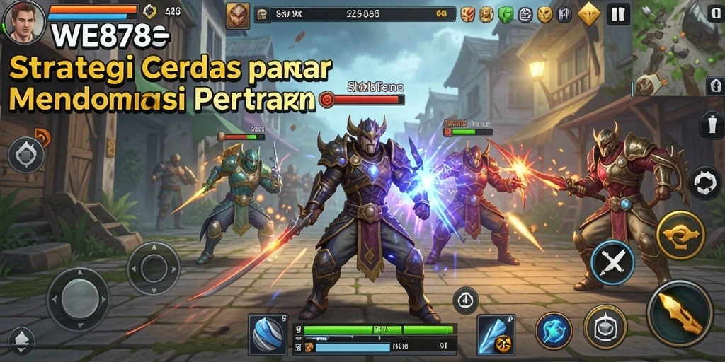 Tampilan gameplay strategi yang mendebarkan dan penuh tantangan.
